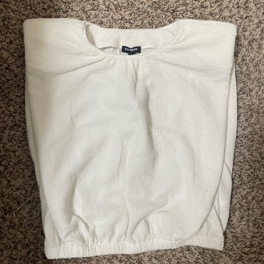 Express padded shoulder top